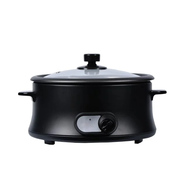 
New Shape Electrical Multicooker with Glass Lid And CE CB Certificates Crock Pot Slow Cooker 