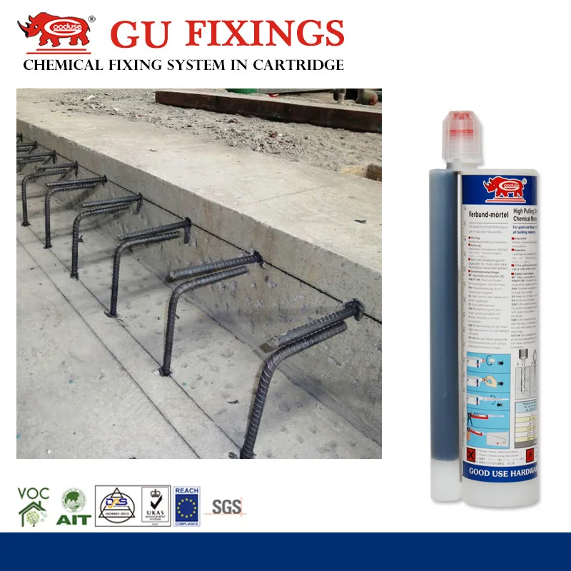 Two component epoxy acrylate anchoring adhesive for timber construction