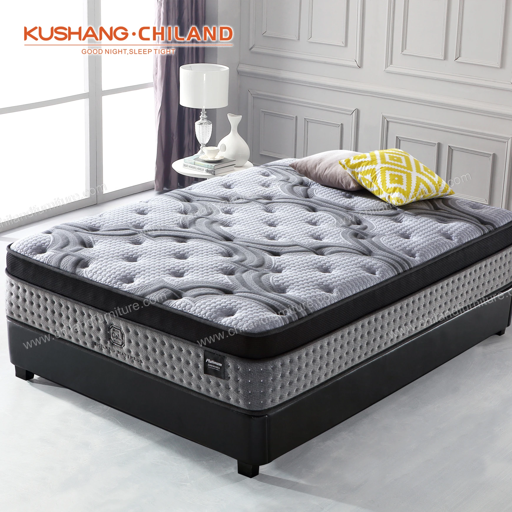 Kushang matelas colchon in a box hybrid mattress Hotel 5 zone pocket spring order online mattresses spring mattress
