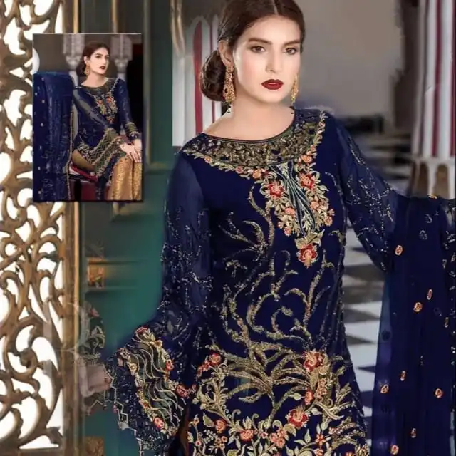 Fashion Designer Indian Pakistani Women - Lawn/Linen/Cotton Georgette 3 Piece Suits Available on Wholesale Price.