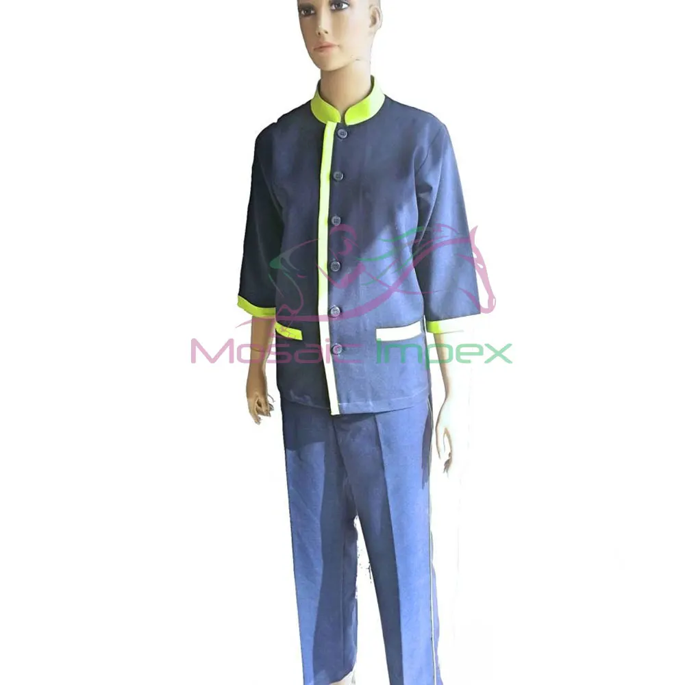 Мозаика Impex Высококачественная Женская рабочая одежда с короткими рукавами Новая Чистящая форма новейшего дизайна для гостиничных номеров