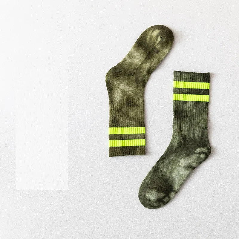 Носки мужские хлопковые, трикотажные короткие штаны с принтом в полоску, на осень и зиму