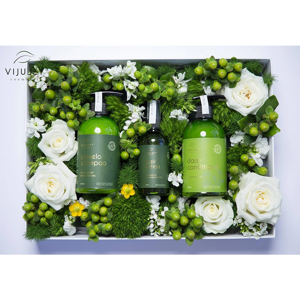 
 Набор из 3 продуктов для выпадения волос VIJULLY (Combo Vi Jully)-лучший частный бренд для ухода за волосами помогает восстановить сухие, ломкие волосы  