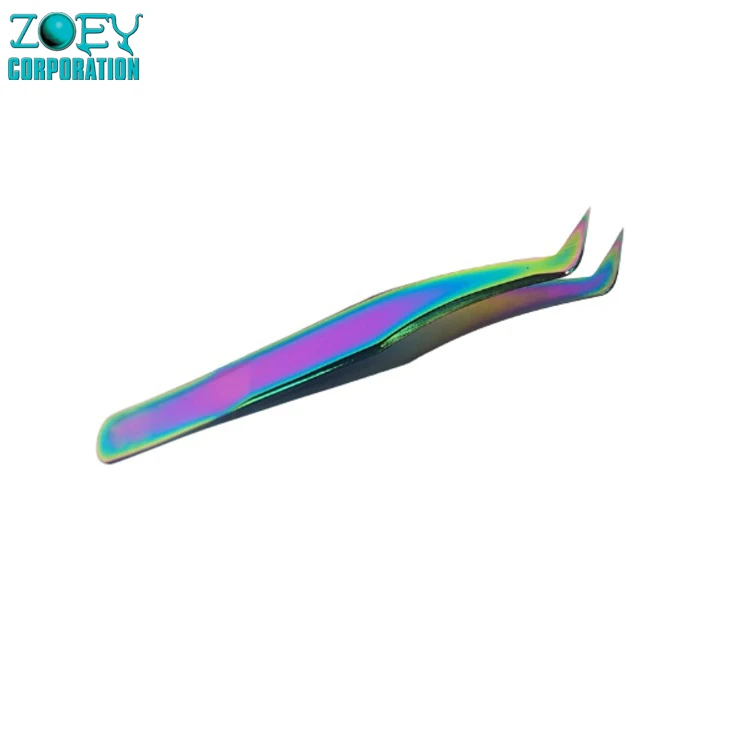 Eyelash Tweezers Private Label Cost-effective Stainless Steel Acid Resistance Eyelash Extention Tweezers