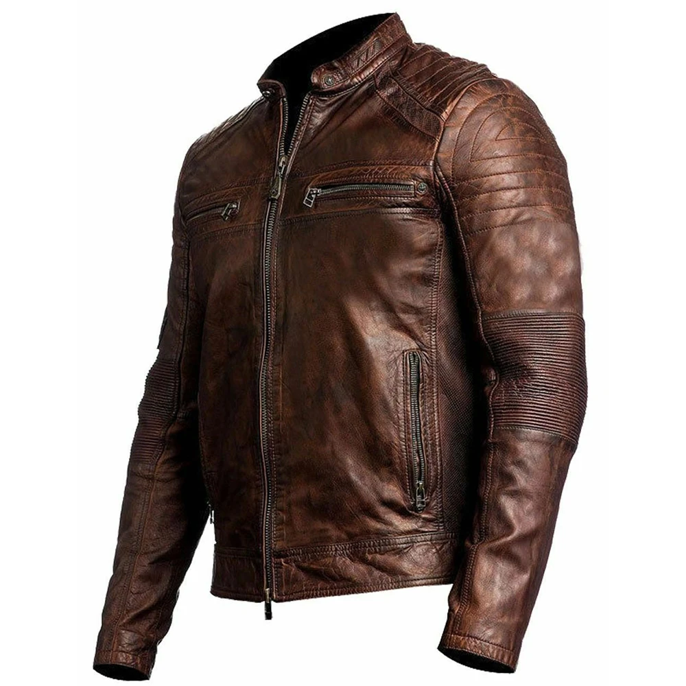 Customized Made Fashionable Leather Jacket New Design Fancy Jacket For Sale
