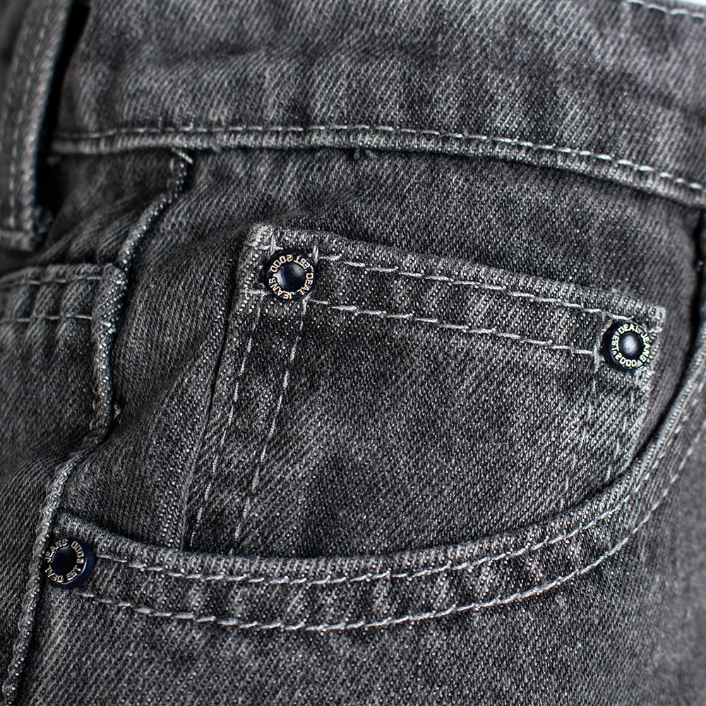 
Flower Embroidery Jeans High Waist Female Pocket Straight Jeans Women Bottom Hole Casual Denim Pants 