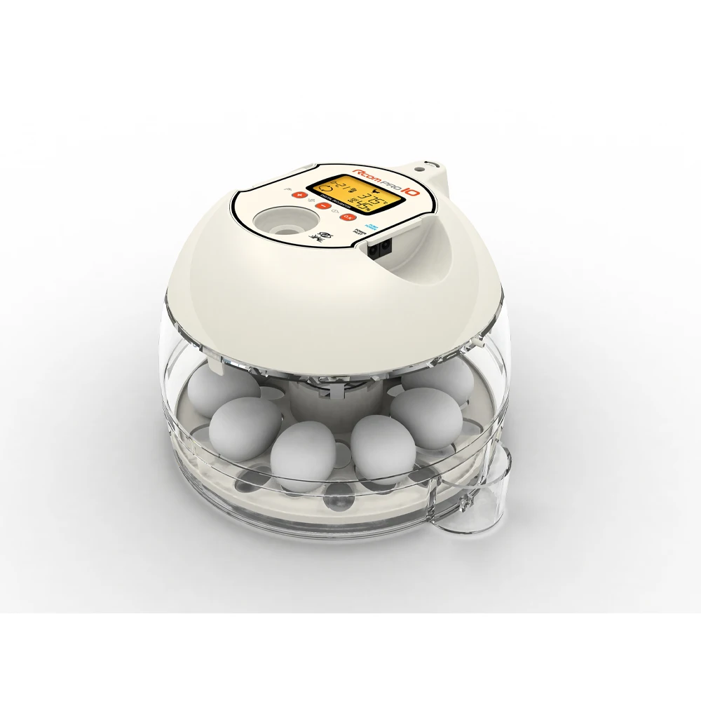 Fully Automatic Unique Egg Candling System Automatic Egg-Turning and Stop Function Chicks Hatching Machine Rcom PRO 10