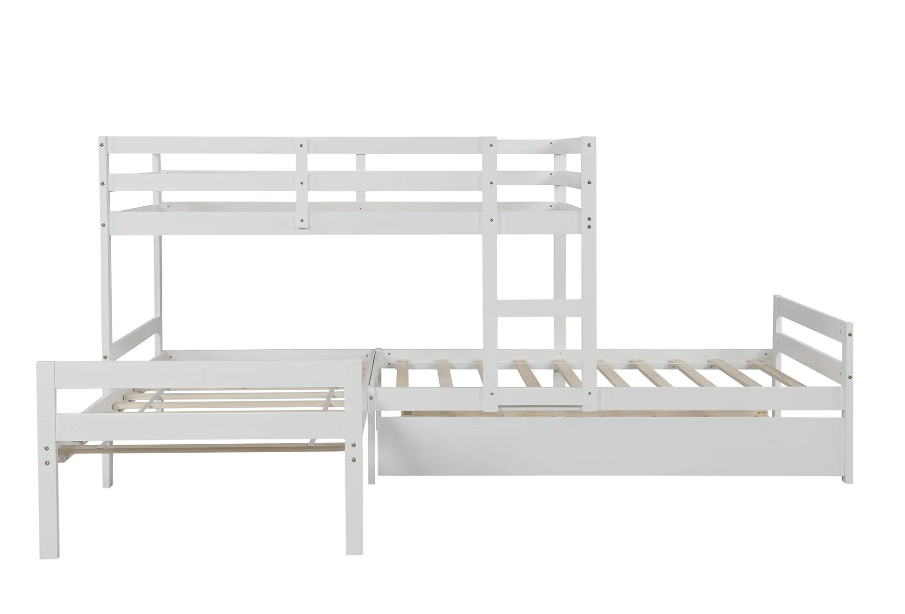 Hanway L shaped Twin Size Bunk Bed Frame