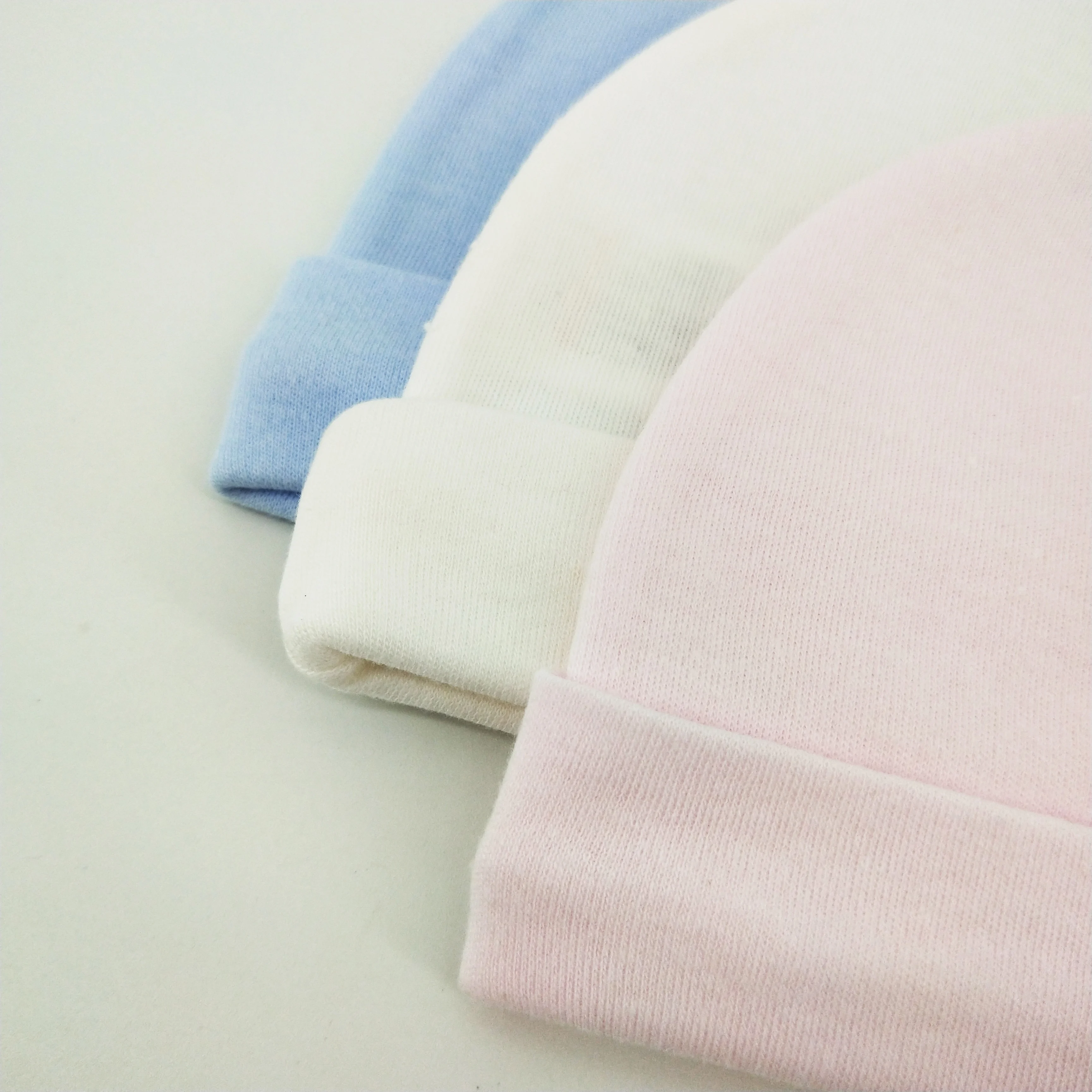 Детская шапка для мальчиков и девочек, зимние теплые однотонные вязаные шерстяные шапки из 100% хлопка для новорожденных