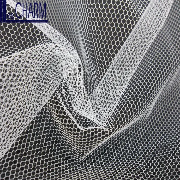 LCSH525 Light Hexagonal 20D Nylon Tulle Fabric