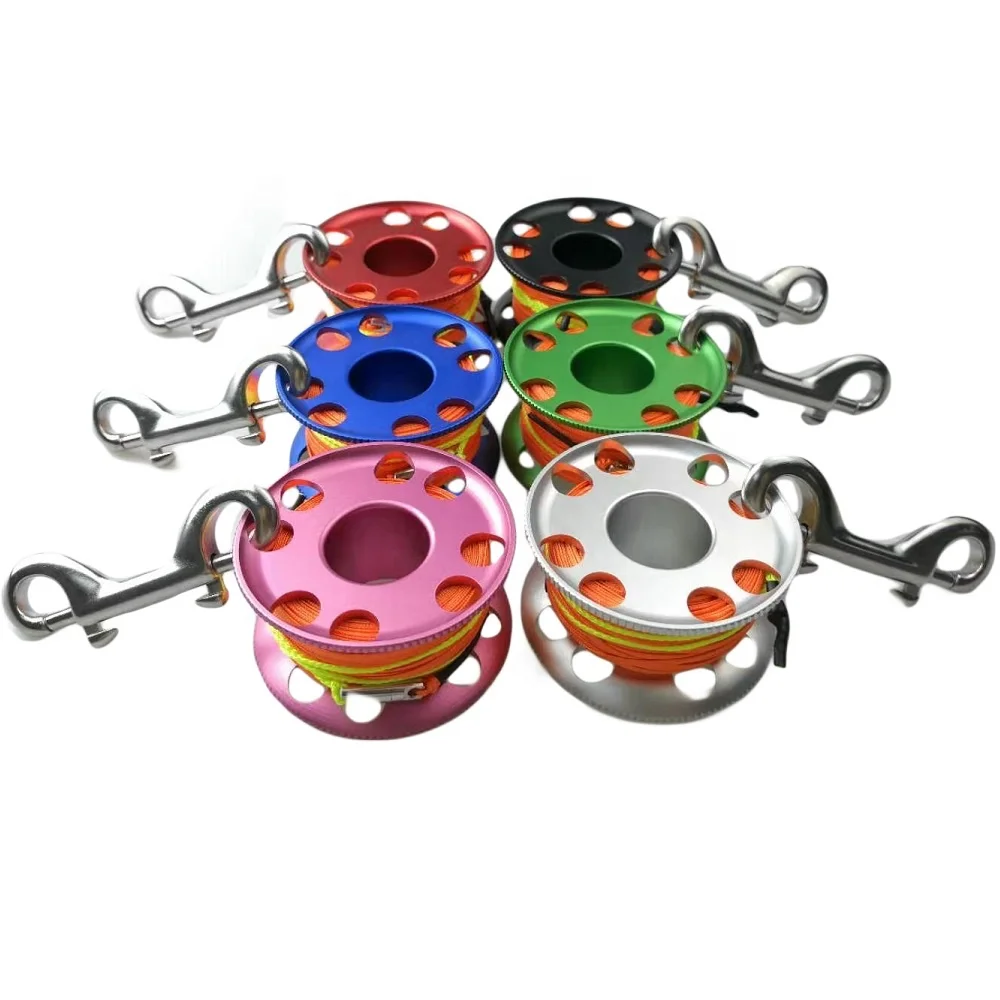 Finger Spool Reel 30M  Line Diving Reel Diving Equipment