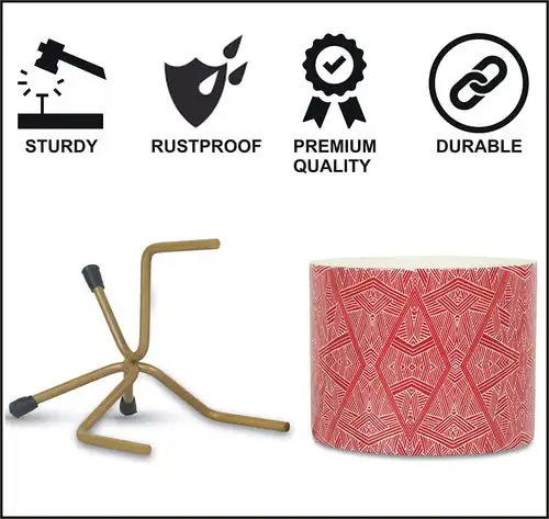 Металлический плантатор с цифровой печатью и подставкой средневековые декоративные контейнеры для цветов дома офиса комнатное или уличное растение