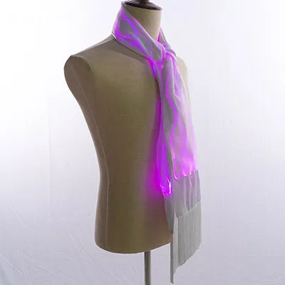 Luminous colorful bright transformable unisex scarf for music festival bar party