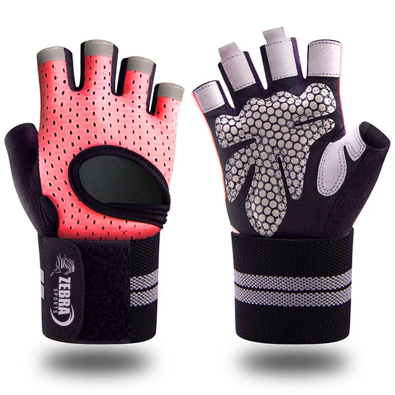 Customized Logo Weightlifting Gloves For Men Women With Wrist Wrap Workout Gloves Gym Glove Wrist Support
