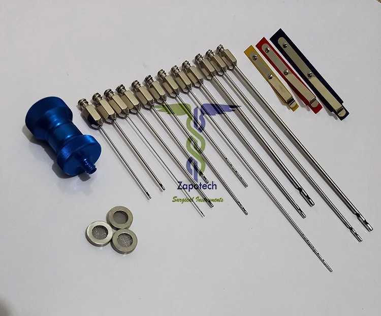 Хорошее качество набор cannula для липосакции с нанонанонаполнителем переноса жира из нержавеющей стали