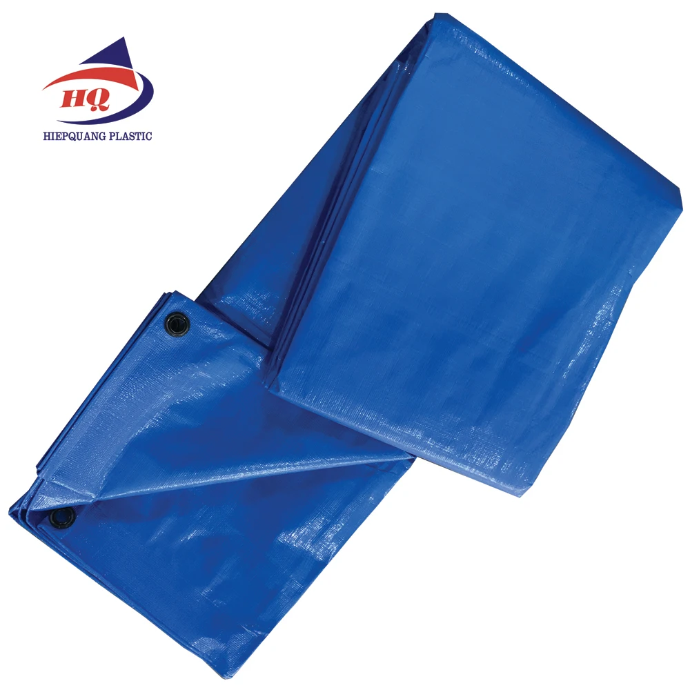 Vietnam factory blue polyethylene tarpaulin / HDPE pe blue tarpaulin for tent awning and canopy fabric