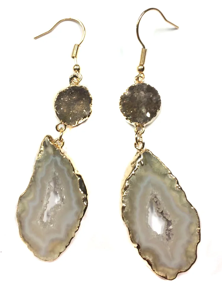 DOUBLE DRUZY EARRING