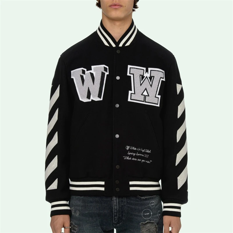 New 2021 Custom Varsity Jackets Top Quality Varsity Jacket Plain Wool And Leather Varsity Jackets