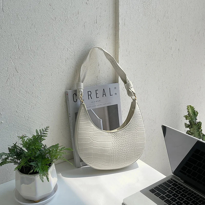 Hobo Bag Crocodile Grain Bag Women Handbags Custom women bags handbags