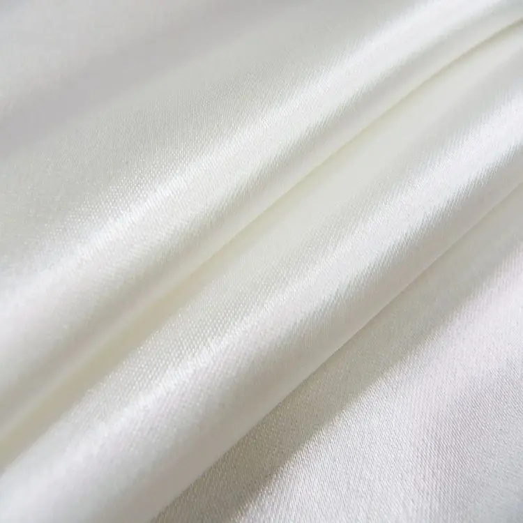 LCL009 Taiwan 96.6 Polyester 3.4 Spandex Shiny Liquid Look Charmeuse Satin Fabric Stretch