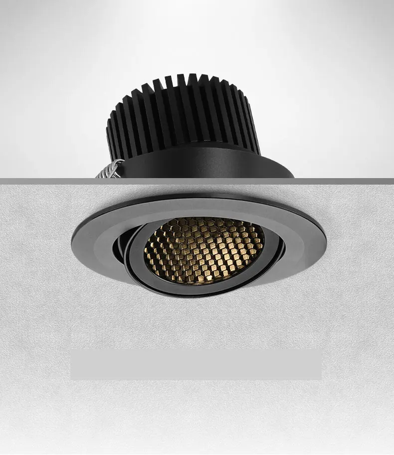 
Remote control Anti glare dimmable focusable adjustable 7W 9W 12W LED down light for hotel Restaurant lighting 