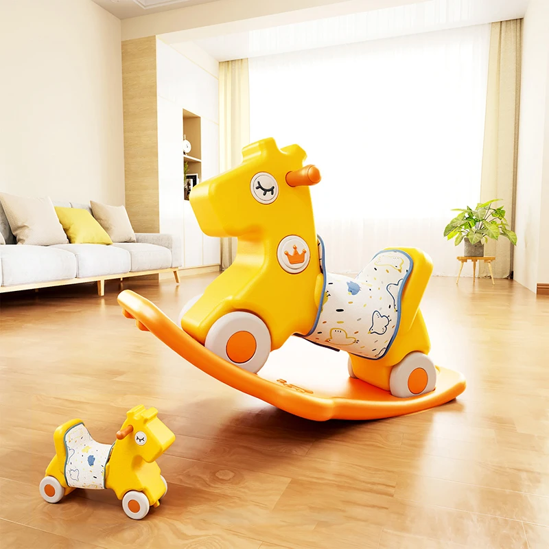 
Wholesale Hot Sell Mechanical Rocking Horse Children Slide Rocking Horse Kids Deer Rocking Horse For Kindergarten Indoor Outdoo 