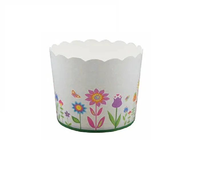 Printed Disposable Baking Paper Cup For Cake Bread Muffin Cups