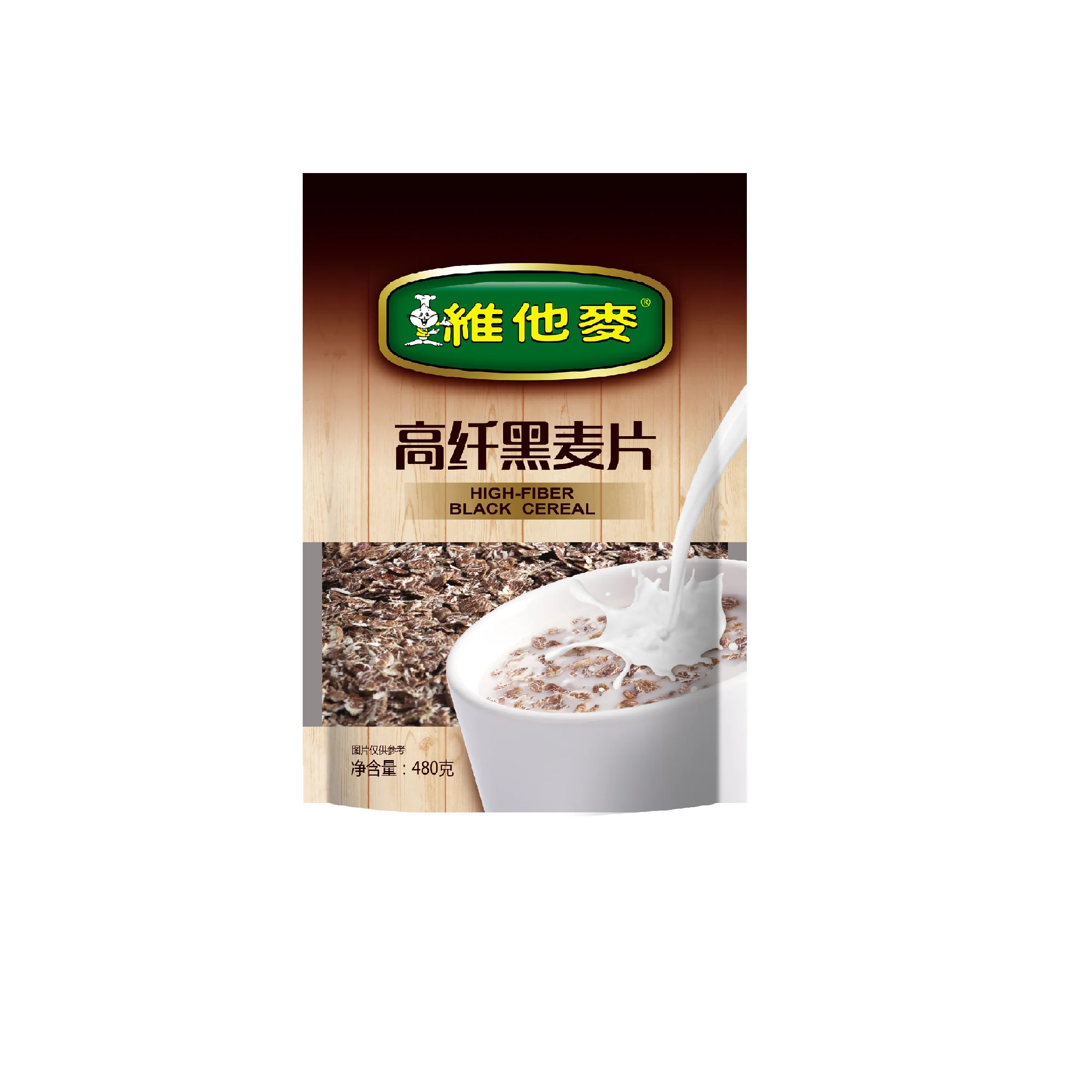 Food & Beverage Low-Sodium Low-Fat Food  Beverage Grain Products Food Breakfast  Vitamax  High-fiber Black Baked Cereal