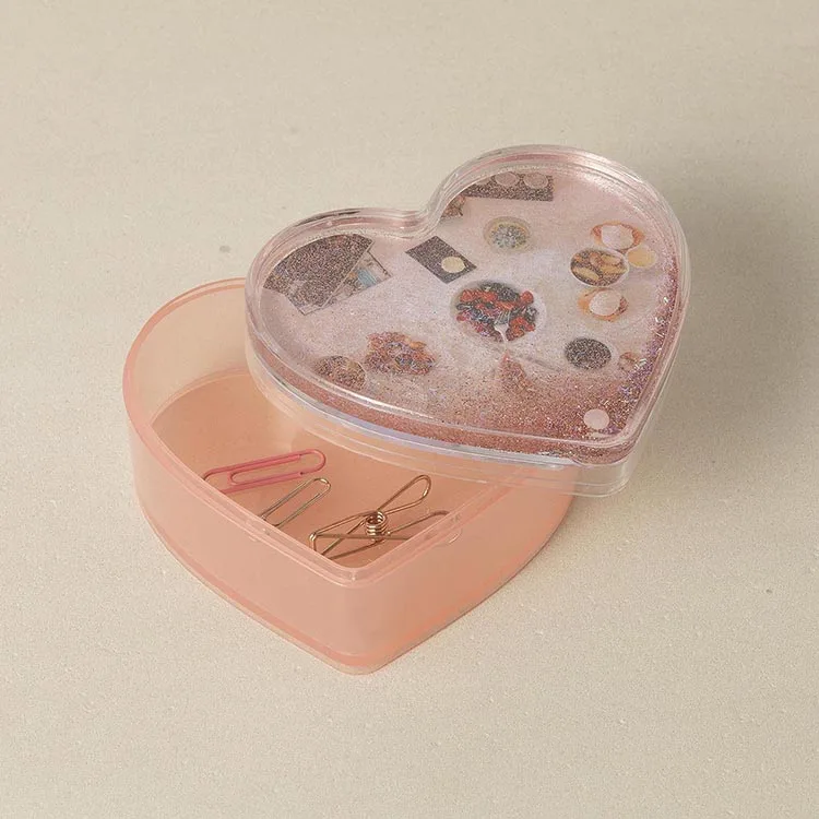 
Own Design Beautiful Acrylic Little Accessories Heart Shaped Box Frame 