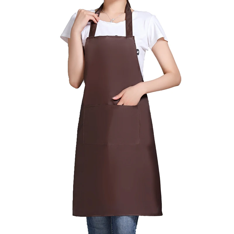 Unisex PVC Double-Shoulder Apron Waterproof Oil-Proof Thicken Acid Resistant Kitchen