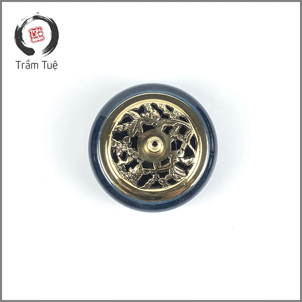 BatTrang Vietnamese Luxurious Ceramic Burner/Holder Incense Agar Wood Oud Coil, Cone, Stick, Chips