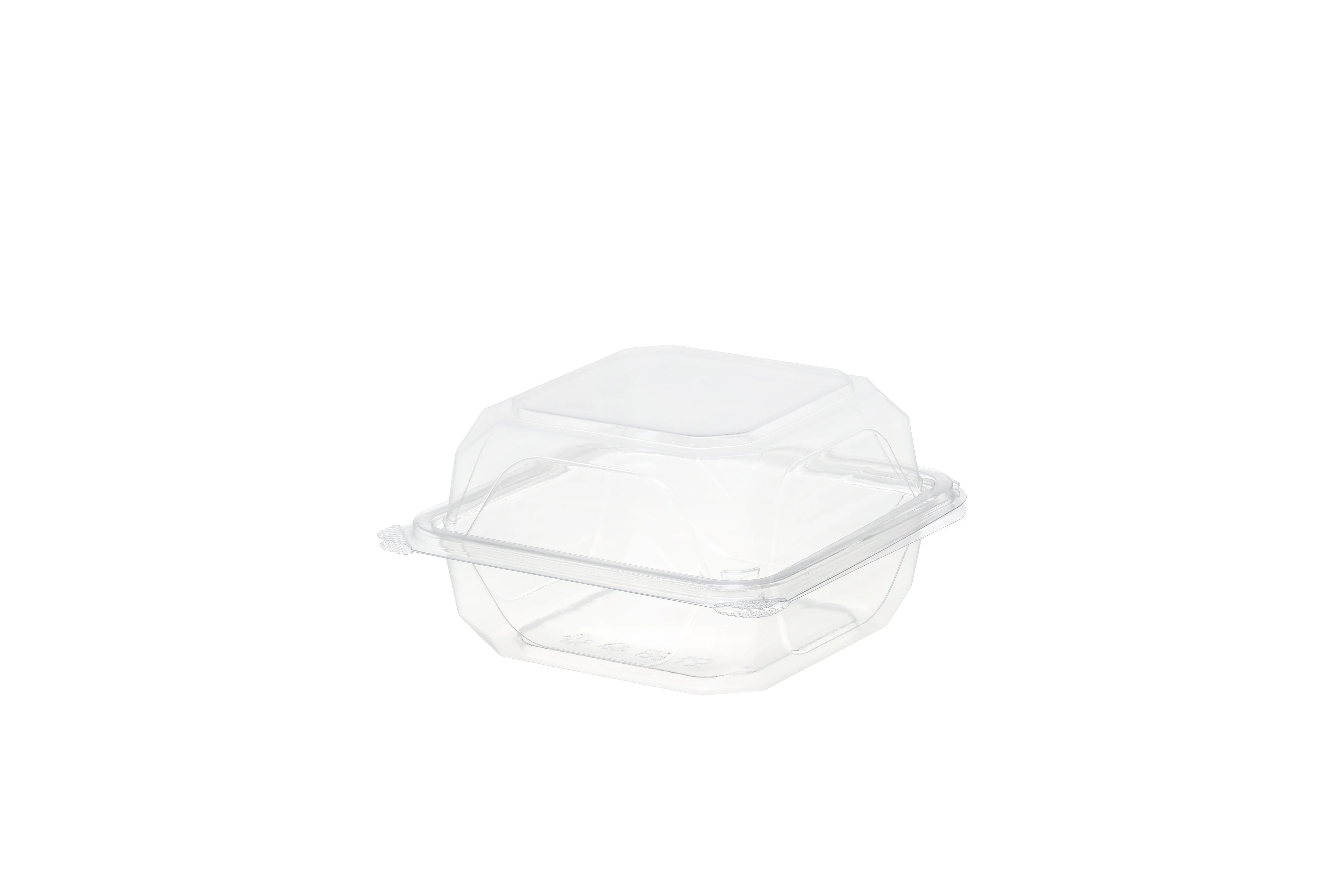 
Concise design disposable plastic food containers Clear PET Hinged Blister Tray 