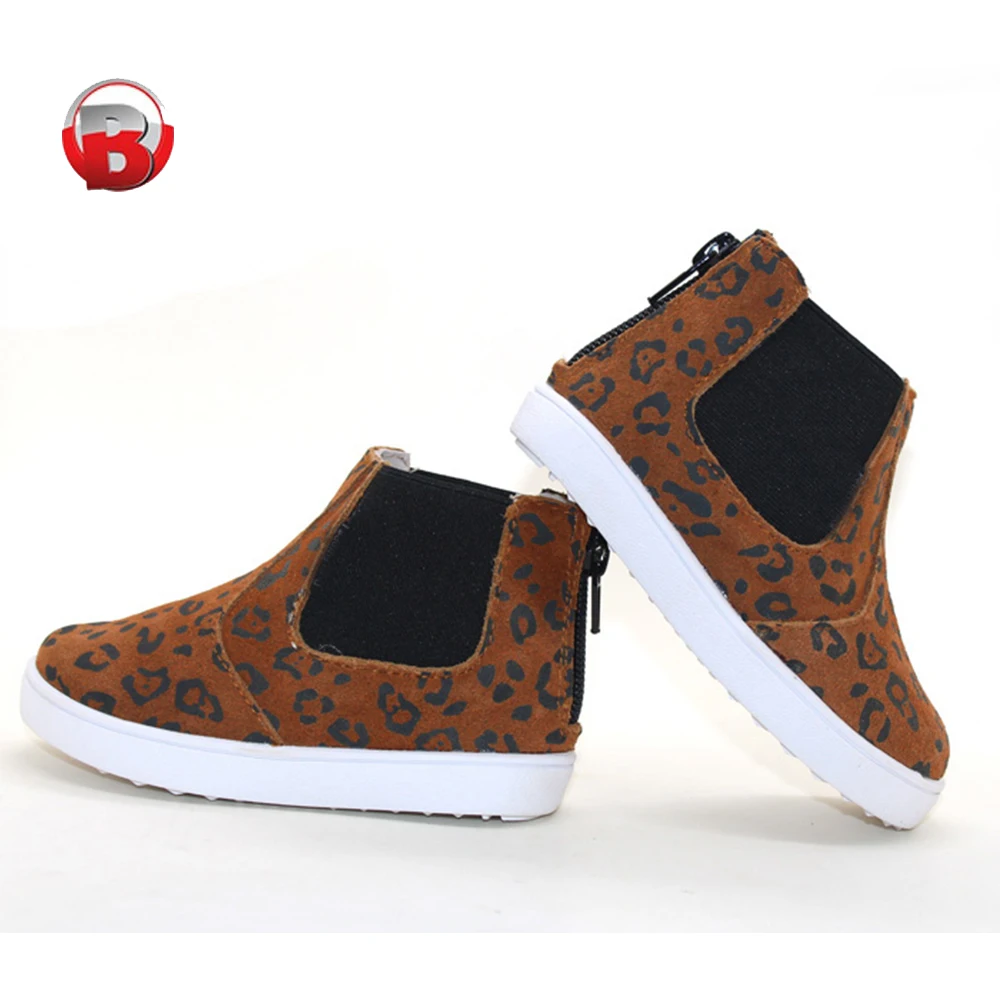 Высококачественные детские черные кожаные ботинки детская зимняя обувь Классические челси с дырками