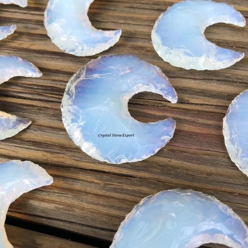 Opalite Crescent Arrowheads Point Wholesale Arrowheads Points Agate Crystal Crescent Arrowheads