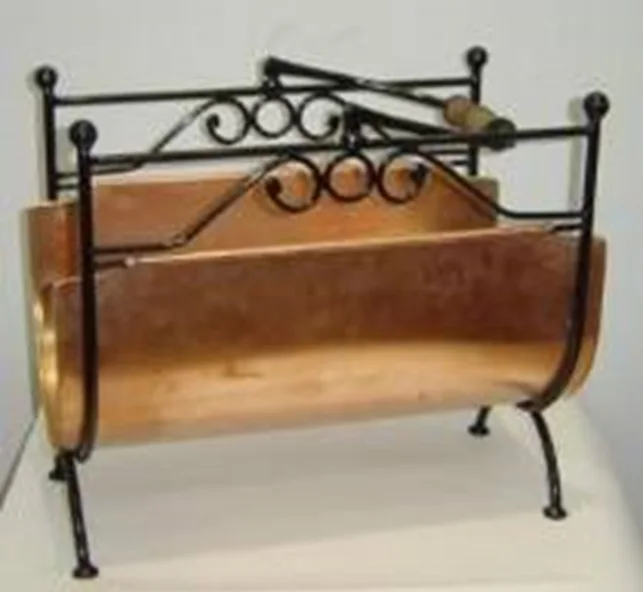 
Copper Wrought Iron Newspaper Holder 
