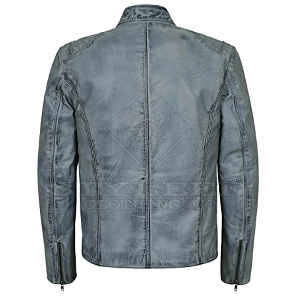 Fashion garments latest design casual leather motorcycle jackets for men