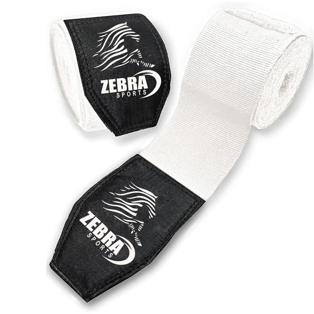 Custom Label Professional Handwraps semi Elastic Hand Wraps with Thumb Loop for Boxing, MMA, Muay Thai and Other Martial Arts 4m