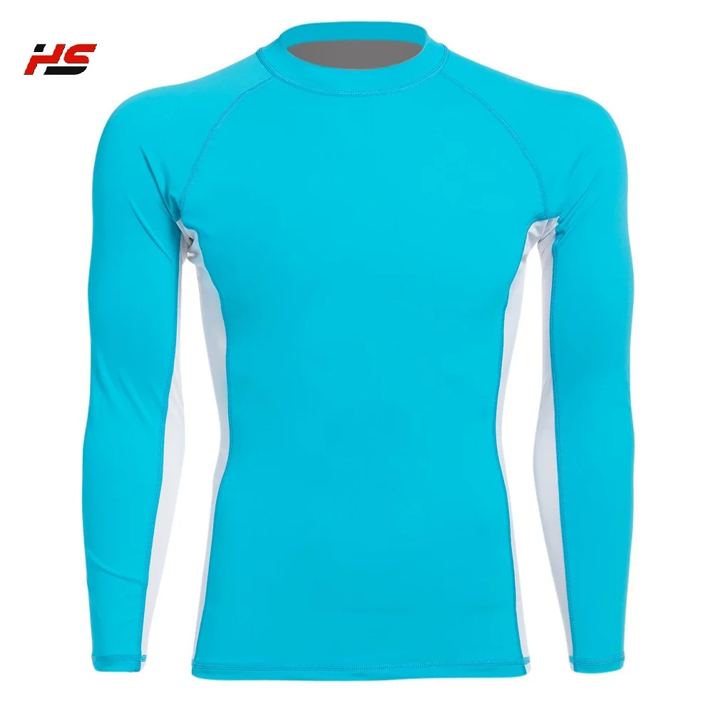 OEM Design Compression Custom Sublimated Printed Rash Guard Long Sleeve Moisture Wicking Rashguards