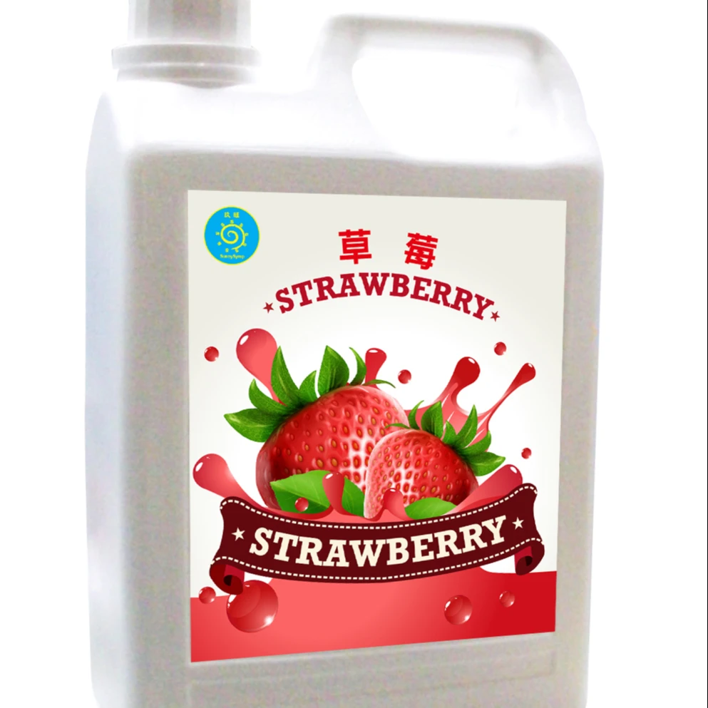 Bubble Tea Strawberry Concentrated Juice & Syrup