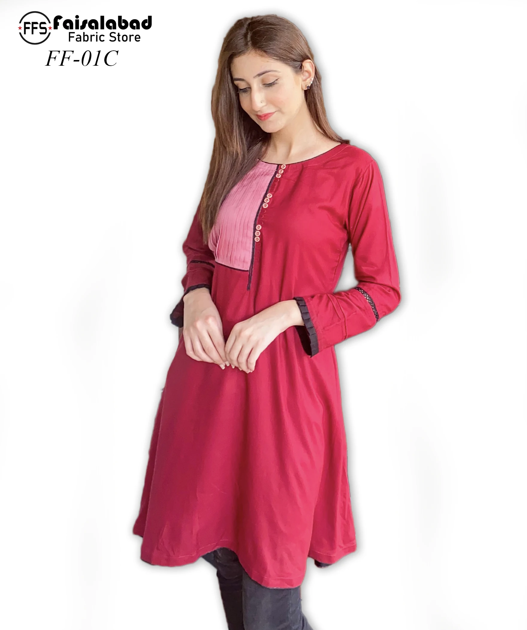 Индийская Женская одежда в панджабском стиле, длинная льняная курта с вышивкой для женщин в Пакистане, изготовленная из льняной ткани