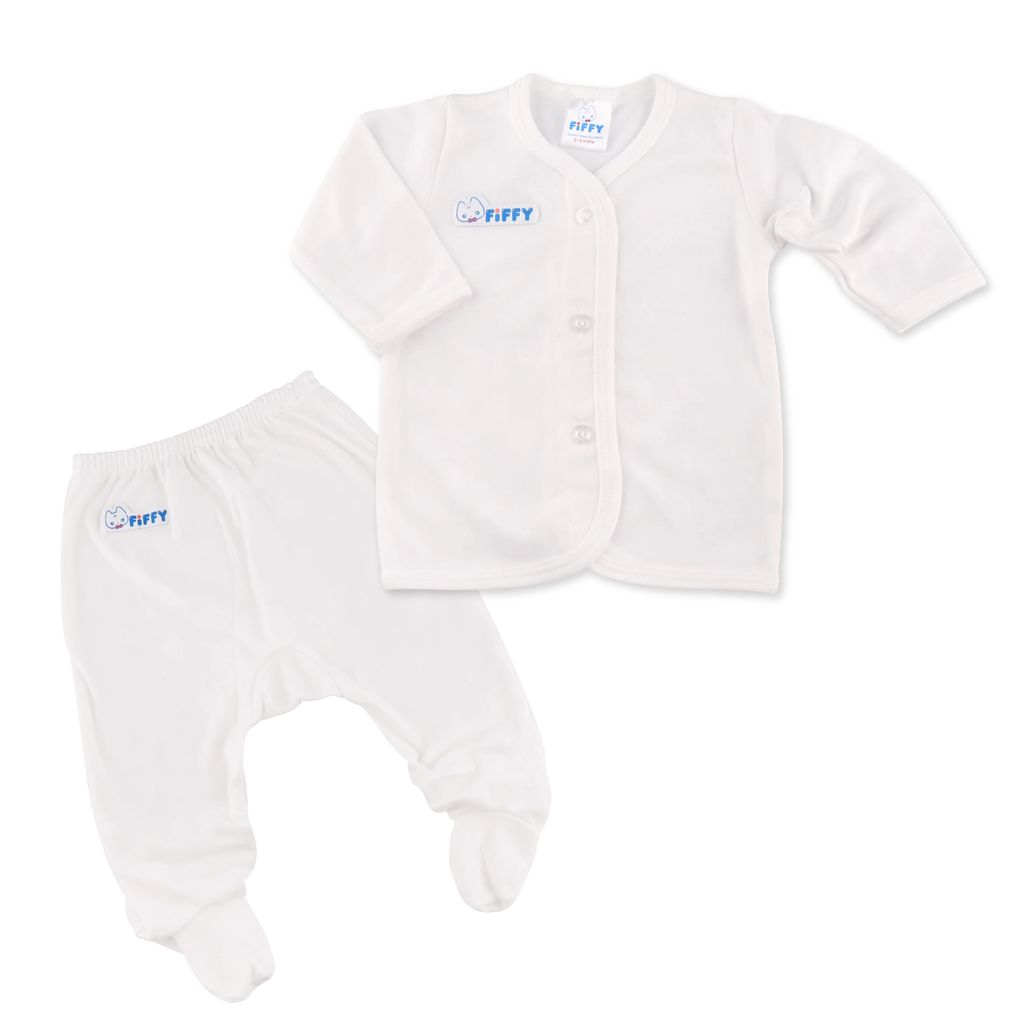 
FIFFY Baby Long Sleeve + Leggy Vest Suit 