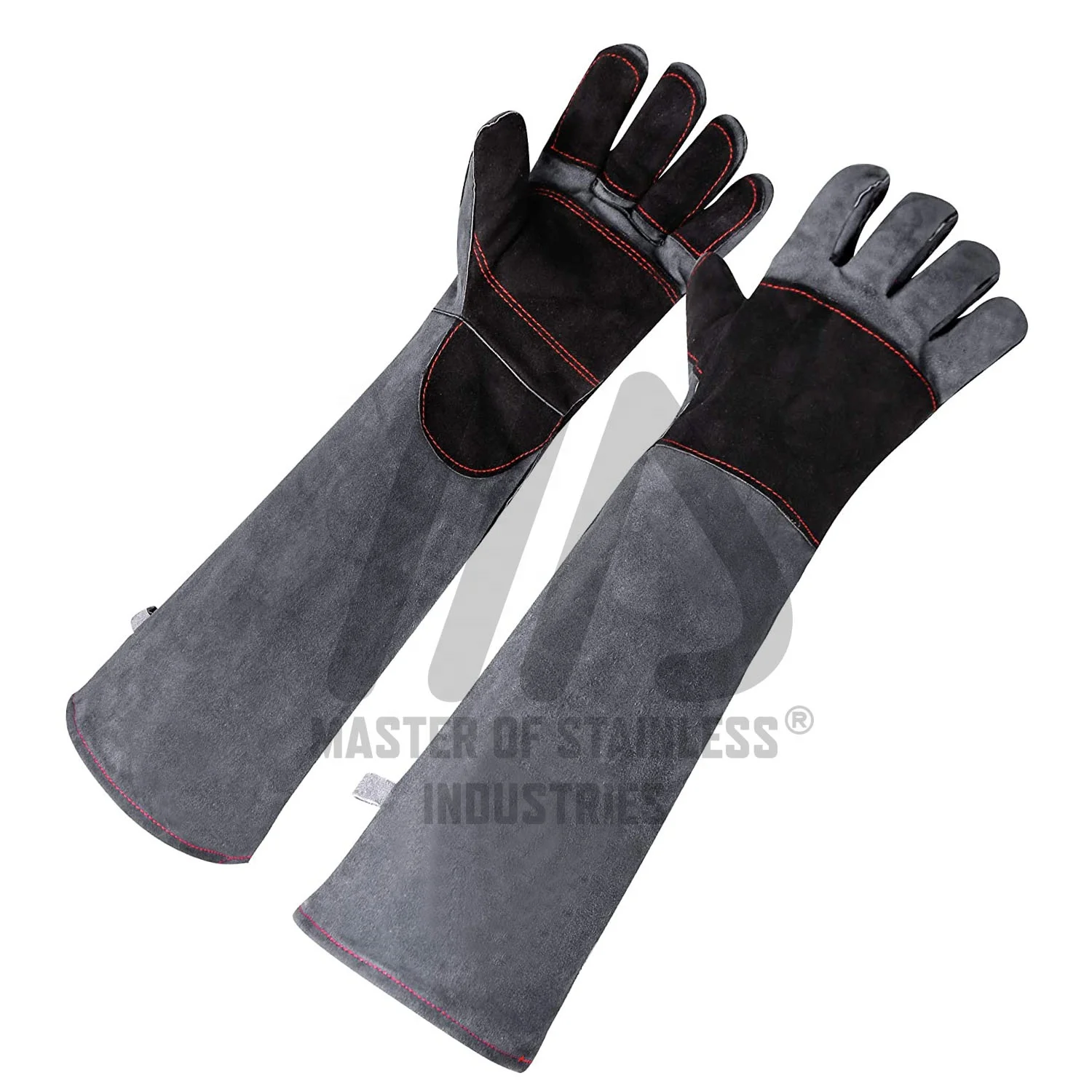 Animal Control Gloves for other pet products snake bite proof heavy duty protection Gloves pair natural cowhide leather 2 Layers
