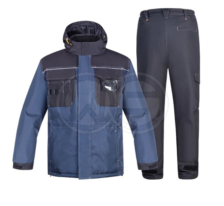 Winter Work Clothing Cotton padded Reflective wadded Jacket Water Proof Thermal AutoRepair Welder suit Workshop Coverall Uniform