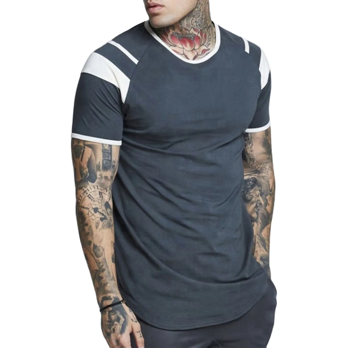 
Оптовая продажа, Мужская футболка с коротким рукавом на заказ, дешевая футболка на заказ 