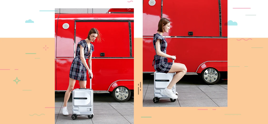 Самокат airwheel чемодан скутер тележка для верховой езды багажная сумка электронного скутера