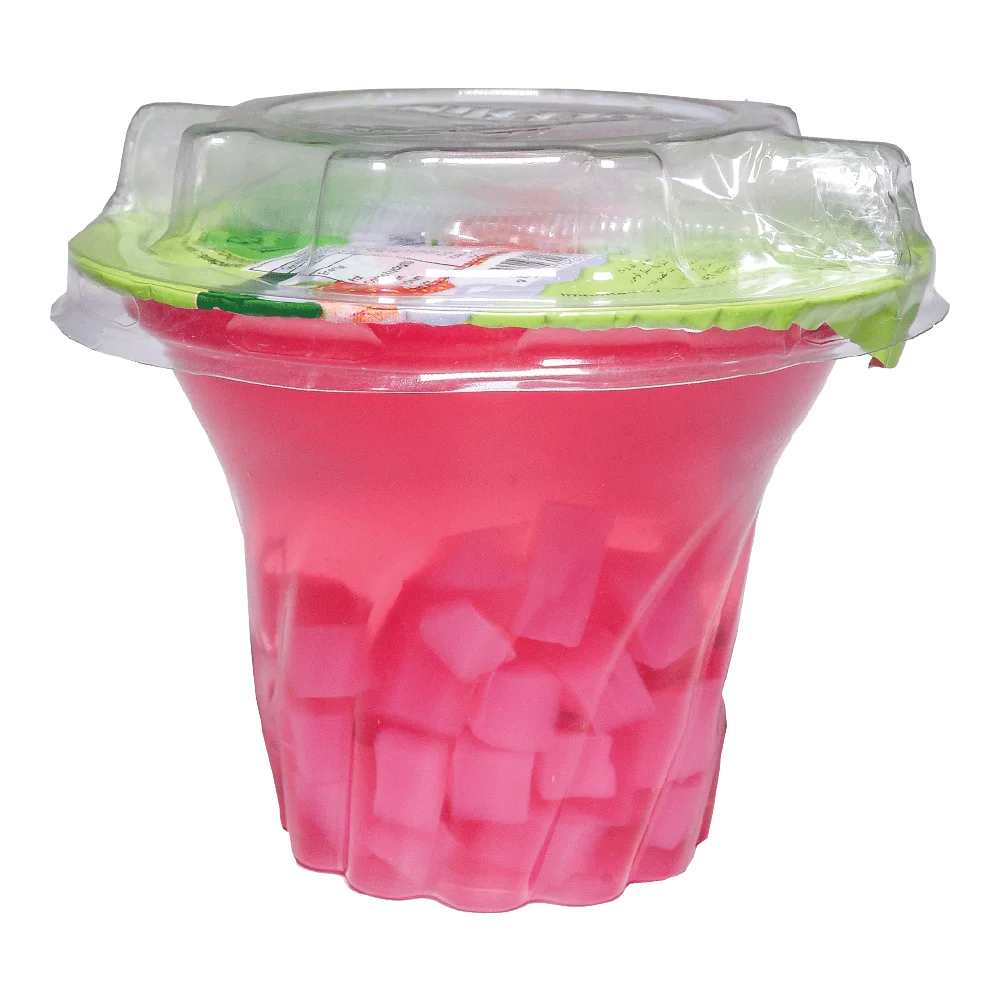 
Jelly Nata De Coco Fruit Drink 24 Cups Strawberry Flavor 180g [Captain Dolphin] 