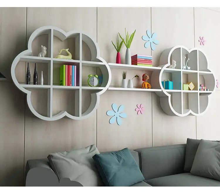 
Modern Cloud Shaped Cube Organizer Shelf Kids Room Wall Decorwall floating shelf Rustic Shelves,Wall Mounted Floating 