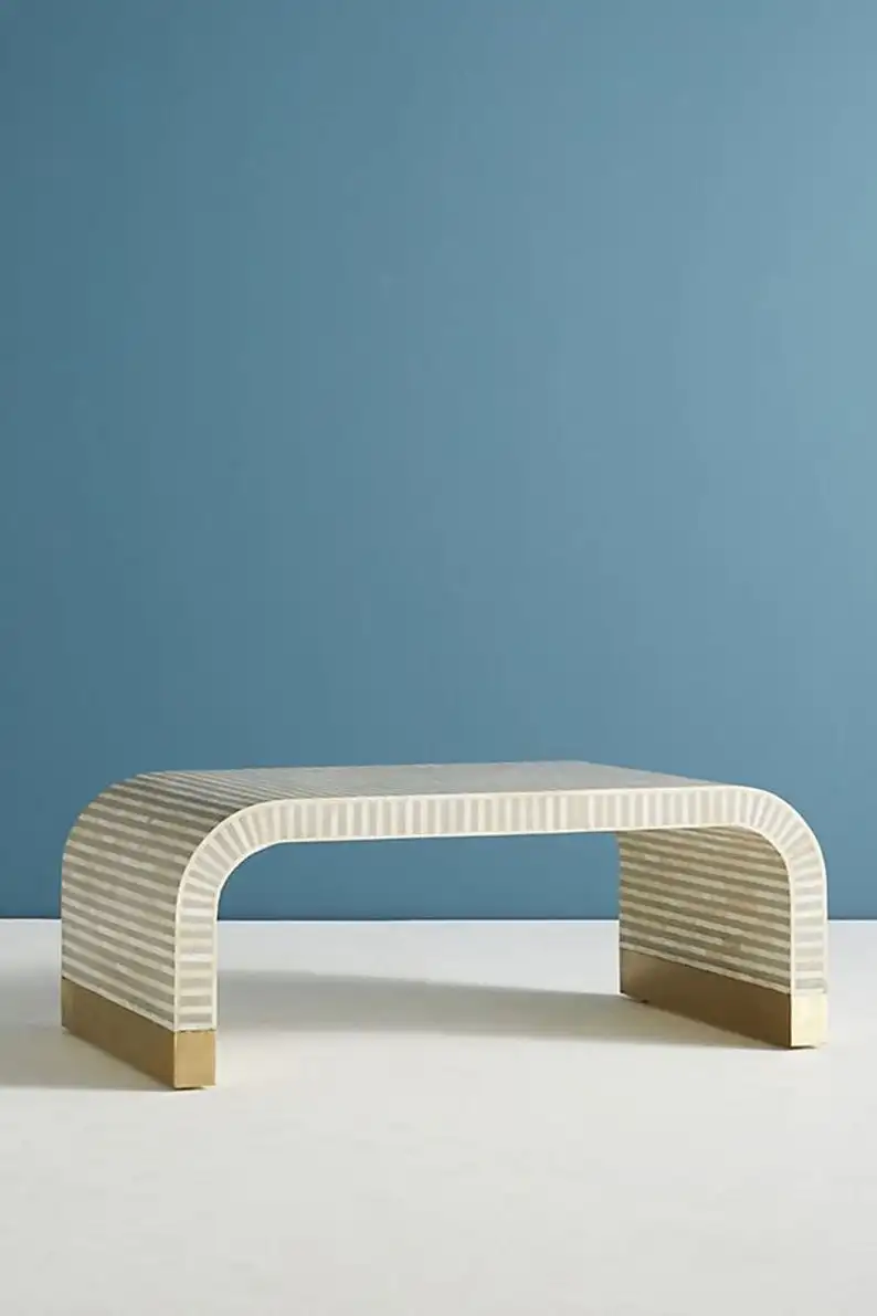 1/6 Best Quality 2021 Bone Side Table Indian Furniture