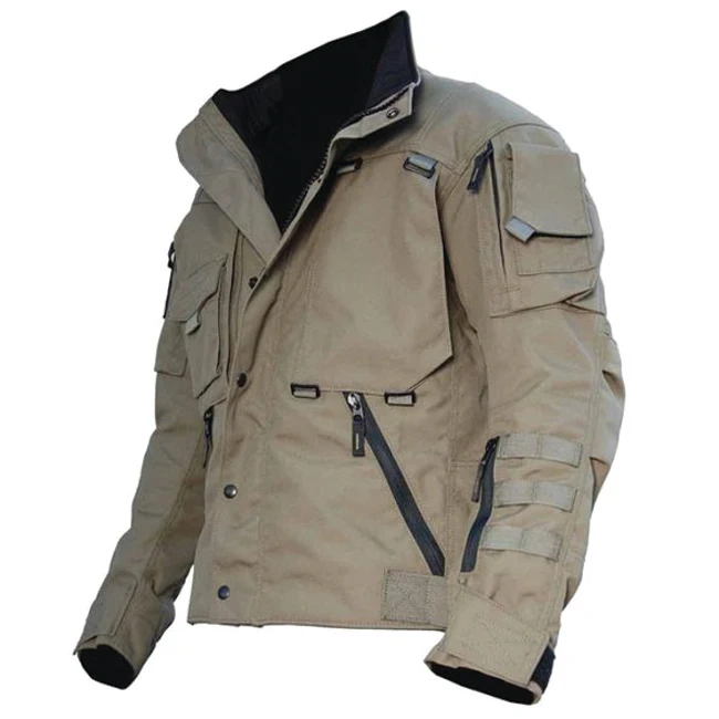 customized petroleum security police bike  jacket with back protection men multi pockets wind and rain proof motorbike jackets