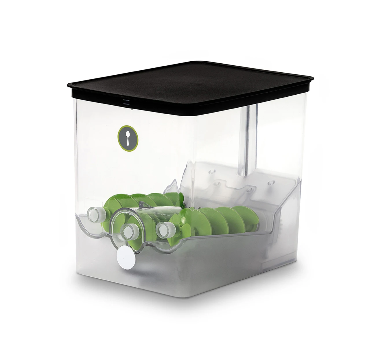 
Large SmartCanister, Pre Programmed Dry Ingredients And Automatically Converts Volume To Weight 